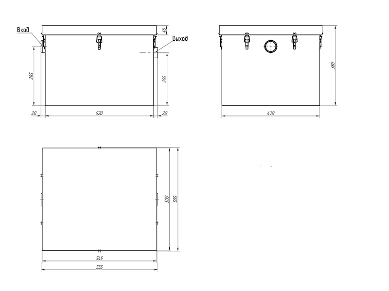 Габаритный чертеж AS-IN 0,5-50